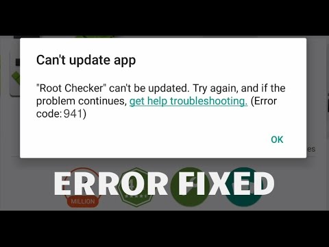 error 941 on Google Play
