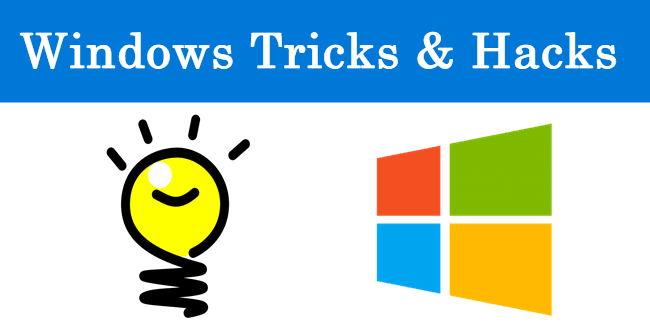 windows 10 tricks and hacks