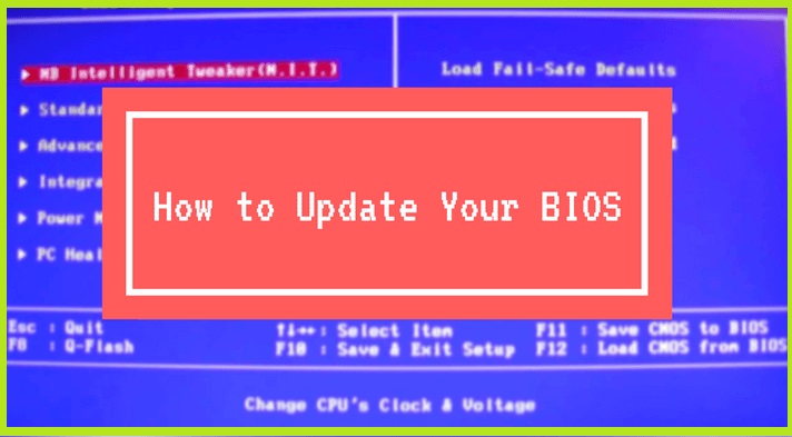how to update bios