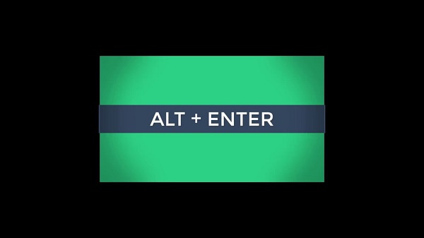What does alt enter do