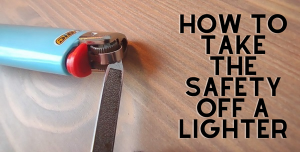 how to take the safety off a lighter