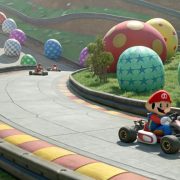 Screenshot of Mario Kart: World Missions gameplay highlighting hidden features and Easter eggs, including secret paths, power-ups, and character interactions