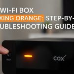 Is a blinking orange light on my Cox modem always bad