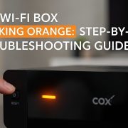 Is a blinking orange light on my Cox modem always bad