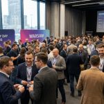 Attendees networking at AWS Community Day Poland 2026 in Warsaw