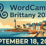 WordCamp Brittany 2026 event poster with date September 18