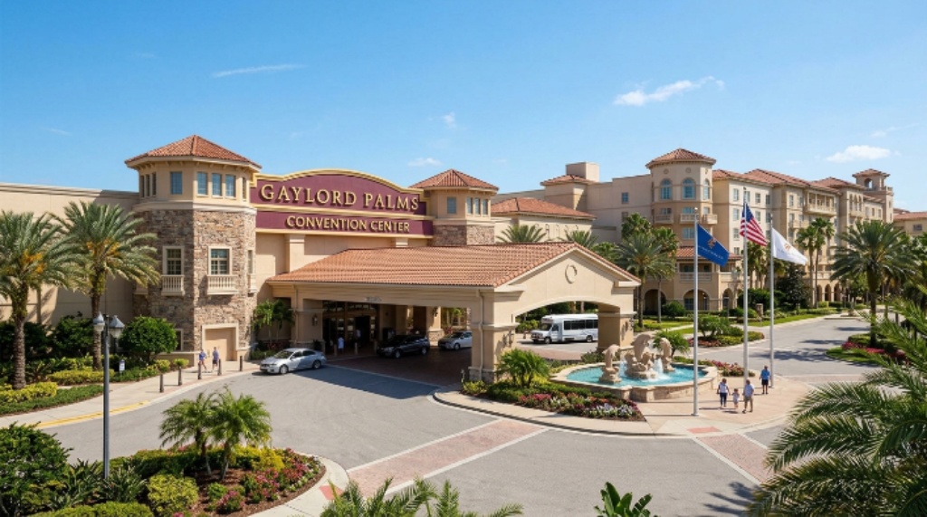 Gaylord Palms Resort convention center exterior in Orlando