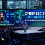 Cybersecurity conference keynote stage in Orlando, October 2026