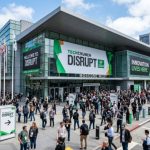 Moscone West venue hosting a major tech startup conference in San Francisco